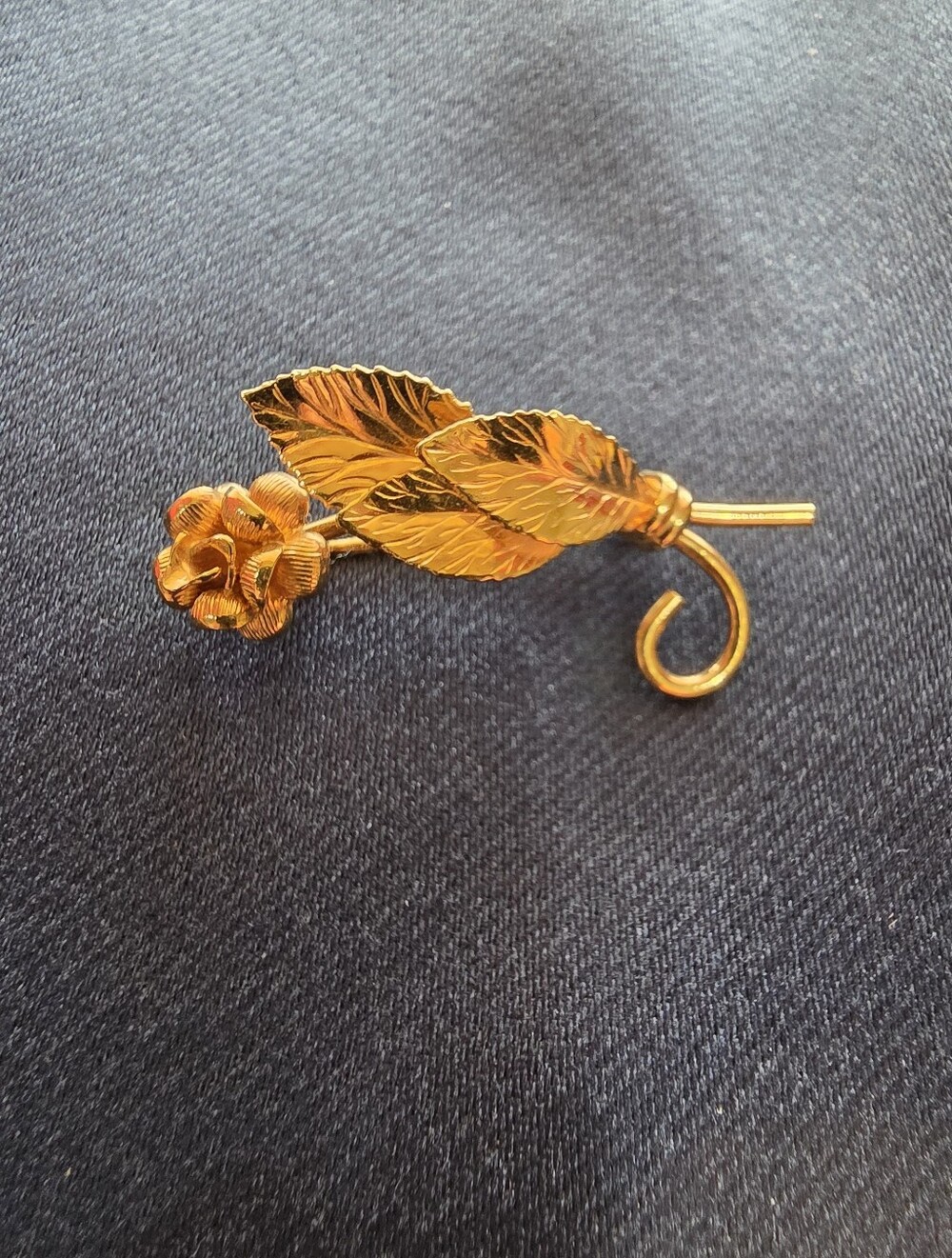 Danecraft 1/20 12K Gold Filled Rose Floral Brooch Pin